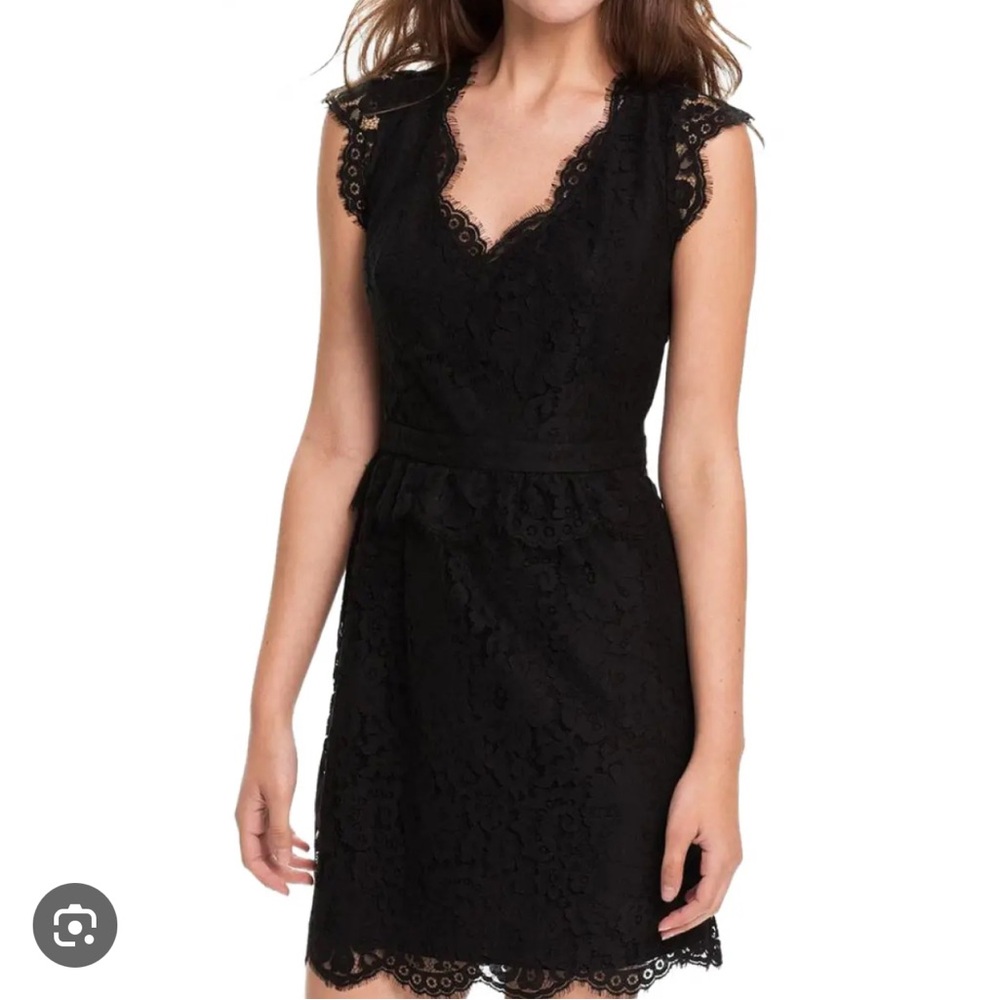 Joie Black Lace Cocktail Dress Size Large